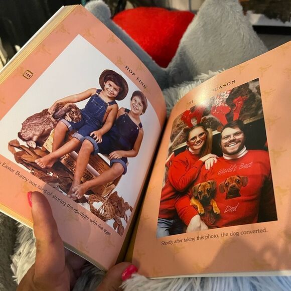 Awkward family pet photos coffee table book/bookshelf decor home decor - Picture 7 of 8